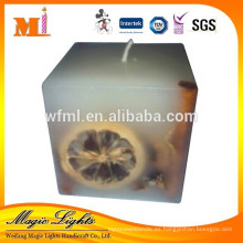 Venta al por mayor Botanical Hand Voured Craft Candle